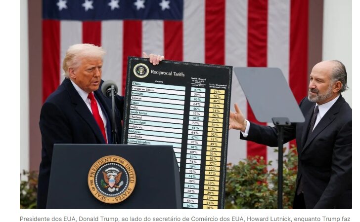 Trump diz que Brasil “sobrevive” e “ficou rico” com tarifas sobre EUA