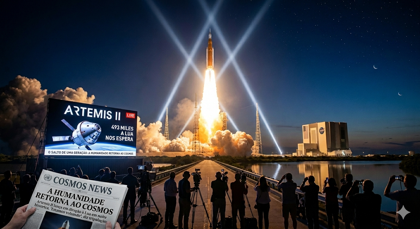 O SALTO DE UMA GERAÇÃO: A HUMANIDADE RETORNA AO COSMOS COM A ARTEMIS II